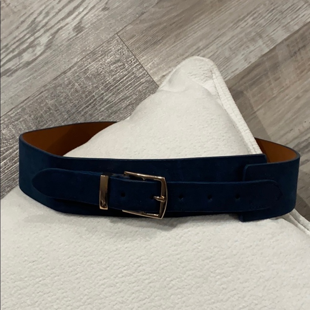 Blue Suede Waist-belt
